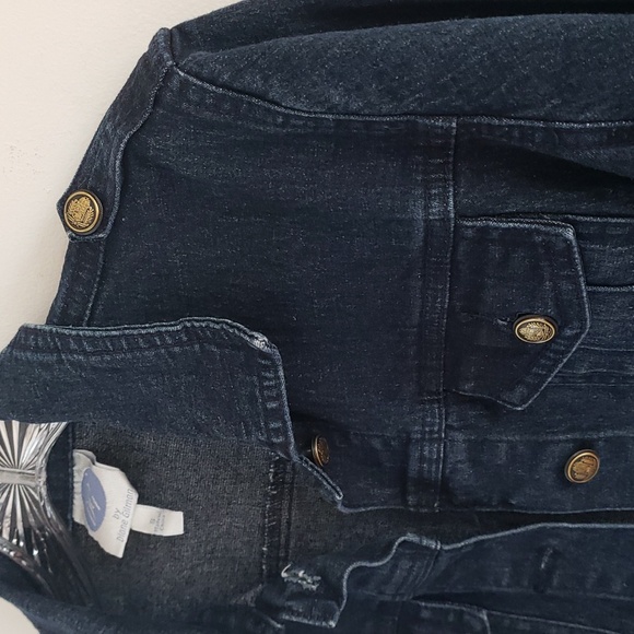 DG2 by Diane Gilman Classic Stretch Indigo Jeans Jacket - Size S - Picture 7 of 16
